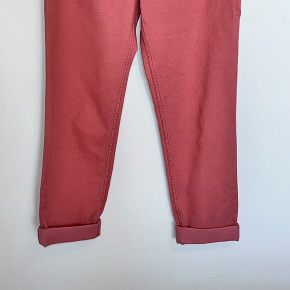 Boden Bude Trousers Size 6R Tie Waist Straight Leg Pleated Stretch Pink Preppy - Picture 3 of 10